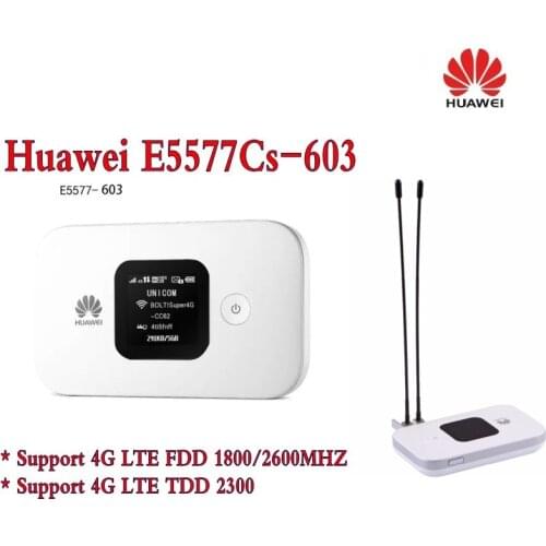 Original Unlock 4G Wireless Router LTE Mobile WiFi Router with SIM Card Slot Huawei E5577Cs-603+2Pcs 4g antenna