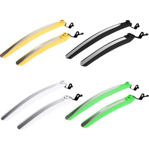 Mountain Bike Front Rear Mud Guard Mud Fender For 700C Bicycle Parts Bicycle Reflective Strip Cycling Fender Bicycle Mudguards