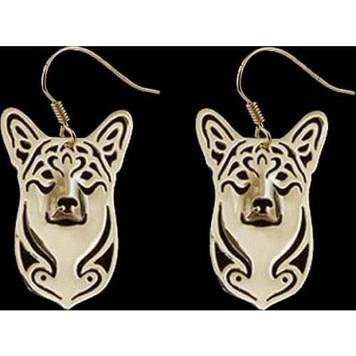 Lovers Alloy Pembroke Welsh Corgi Dog Earrings Womens Jewelry Pet Earrings