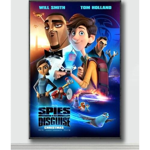 NJ206 Spies in Disguise Movie Silk Posters and Prints wall art Art Poster Home Decor