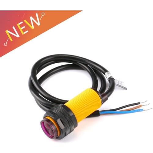 Smart Car Robot E18-D80NK Infrared Obstacle Avoidance Photoelectric Sensor Proximity Switch 3-80cm Detection Range Adjustable
