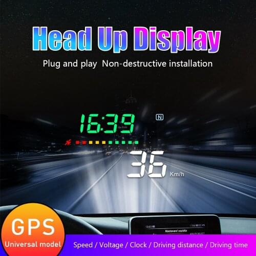 A3 HUD Universal Car Head Up Display GPS Satellite Speed Projector Auto Digital Car Display for All Car