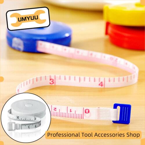 UMYUU Retractable Sewing Ruler Portable Belt Children Height Ruler Centimeter Inch Roll Tape 150cm/60"Measuring Tape Measure