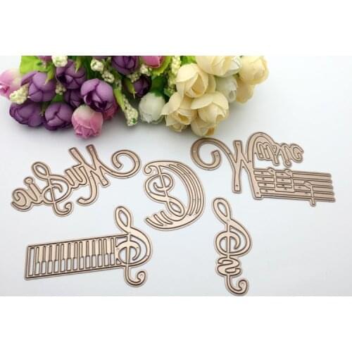 Y45 Gold METAL CUTTING DIES Music Note Scrapbook card invitation paper craft party decor embossing stencil cutter