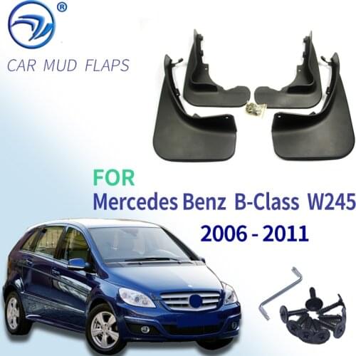 Accessories Mud Flaps For Benz B Class B-Class W245 2006-2011 Mudflaps Splash Guards Front Rear Mudguards 2010 2009 2008 2007