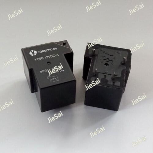Large current YC90-12VDC-A 4pin 30A automotive relay car relay T90 Normally open relay