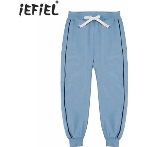 Kids Girls Boys Cotton Pants For 2-10 Years Old Solid Teenage Boys Girls Casual Sport Pants Jogging Kids Children Track Trousers