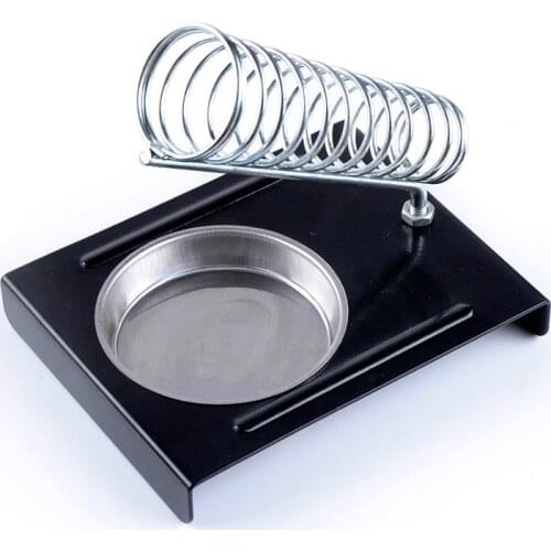 E-012 Soldering Iron Support Stand Station Metal Base Rectangle Stand Holder Base Support Station Safety Protecting