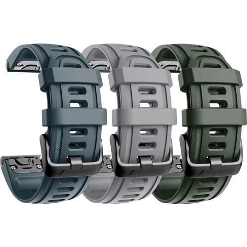 EiEuuk Easy-Fit Soft Silicone Watch Bands Replacement for Fenix 6S/Fenix 6S Pro/Fenix 5S/5S Plus/D2 Delta S Smartwatch