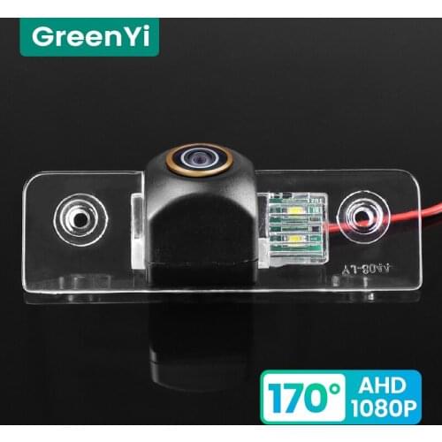 GreenYi 170° HD 1080P Car Rear View Camera for Skoda Octavia 2008-2013 Night Vision Reverse Reversing 4 Pin Vehicle Parking AHD