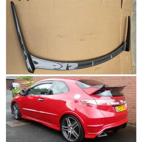 GT STYLE REAL CARBON FIBER REAR WING TRUNK LIP SPOILER FOR HONDA Civic FN2 Type R 2007 2008 2009 2010 20211