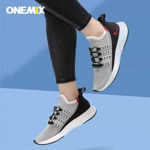 ONEMIX New Summer Running Shoes Men Trainers Gym Mesh Sneakers Lightweight Reflective Outdoor Casual Trekking Man Sports Shoes