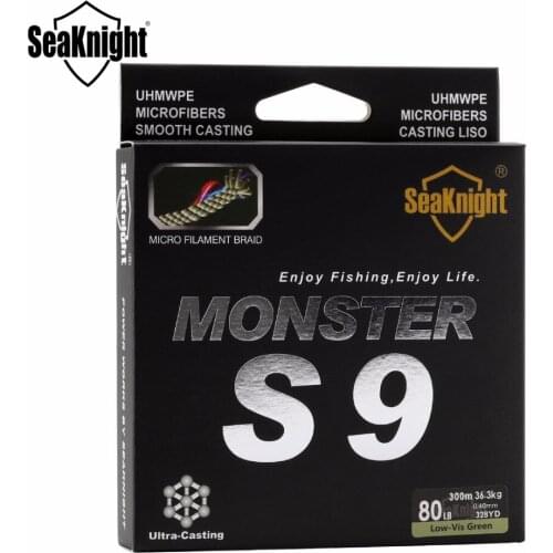 Good Quality Nunatak Super Strong Carp PE Fishing Line 30-100LB 300M Spiral Braided Technology 9 Strands Weaves ArmyGreen Color