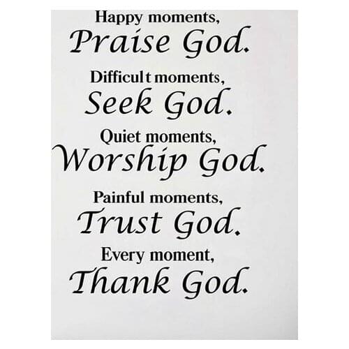 Lot style Choose Every Moment Thank God Religious Quote Art print Silk poster Home Wall Decor