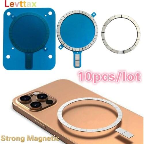 10pcs/lot Strong Magnetic Cover for Magsafe Wireless Charging Magnet for iPhone 12 Mini 11pro max Xs Xr 8 7 Mobile Phone Case