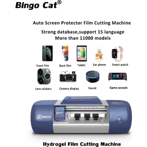 Fonlyu Hydrogel Film Cutting Machine Screen Protector Film Cutter Plotter For Phone Watch Airpods Pad Front Film Cutter Plotter
