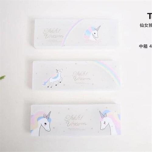 Unicorn Frosted Pencil Case Stationery Storage Organizer Bag School Office Supply