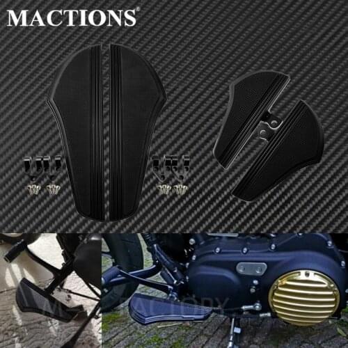 Motorcycle Rider Driver Footboards Floorboard Rear Passenger Foot Peg For Harley Touring Street Glide FLHX FLHR Dyna Softail