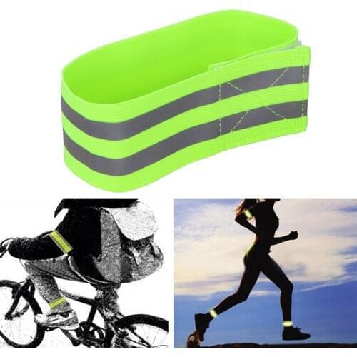 1 Piece Night Reflective Belt Strap Arm Band Outdoor Sports Night Running Cycling Jogging Leg Trousers Band Safety Alert Armlet