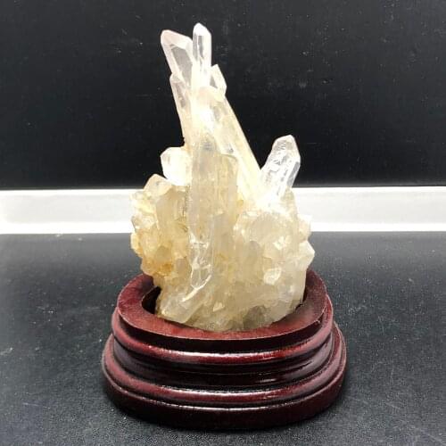 Natural Clear Quartz Crystal Cluster With Stand Base Stone Minerals Great for Healing Home Decoration Chakra Reiki Stone