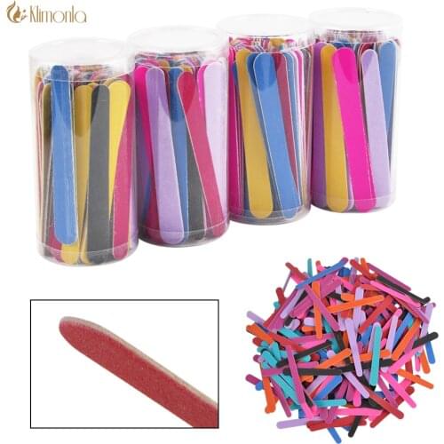 New Barreled Mini Nail File Easy to Use Design Disposable Nail Files Colorful Mini Emery Boards Nail Art Tools for Salon Usage