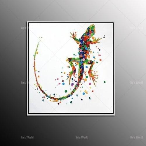 New Free shipping Modern Home Decoration Abstract child Wall Art picture lizard gecko HD canvas Print oil painting on canvas