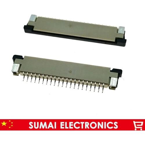 Sample, 21Pin FPC FFC connector socket,21 pin 1.0mm flex cable socket for LCD screen interface.ROHS,21P