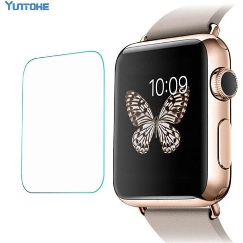 Wholesale Ultra Thin High Transparency Sensitive Premium Tempered Glass Screen Protector For Apple Watch 38mm 42mm 500pcs/lot