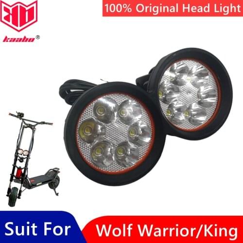 Original Kaabo Wolf Warrior Head Light Assembly Wolf King Wolf X Smart Electric Scooter Part Headlight Replacement Accessories