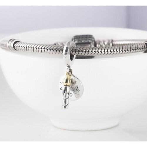 Authentic S925 Silver Pendant Bead fit Lady Bracelet Bangle Birthday Candle Dangle Charm DIY Jewelry