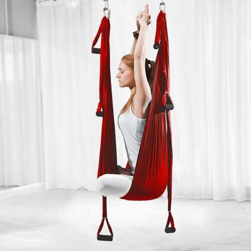 Handles Anti-gravity Aerial Yoga Ceiling Hammock Indoor Fly Yoga Swings Flying Trapeze Inversion Device Home GYM