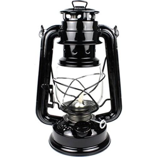 Portable Retro Style Outdoor Camping Kerosene Lamp Oil Light Lantern Style Decor Multifunction Iron Camping Lamp Outdoor Tools
