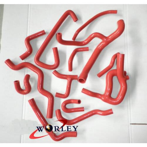 SILICONE RADIATOR HOSE FOR RENAULT Clio WilliamS 19 16S 16V F7P 1.8L 88-97 RED