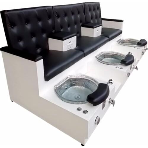 Three Combination Foot Bath Manicure Chair Spa Sofa Electric Foot Washing SPA Furniture Pedicure Chair