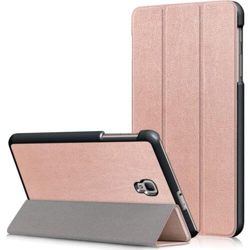 Case for Samsung Galaxy Tab A 8.0 T380 T385 2017 8.0 Ultra Slim Magnetic Smart Folio Cover Funda Tablet PU Stand Case+Film+pen