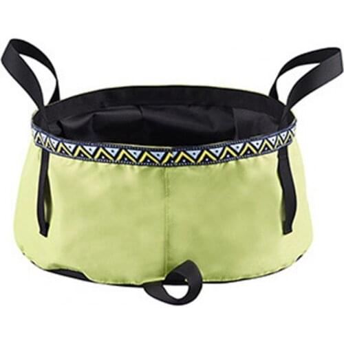 12L Folding Basin Portable Multifunctional Nyion Cloth Camping Wash Basins for Outdoor
