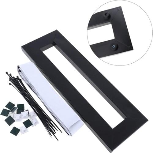 Universal 40x13cm Small Guitar Effect Black Power Bracket Single Block Effector Pasting Board