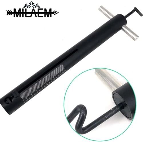 1 Set Bow Scale Draw Weight Measurement 15lbs-100lbs Aluminum Alloy Bow Scale Archery Hunting Accessories Compound Recurve Bow
