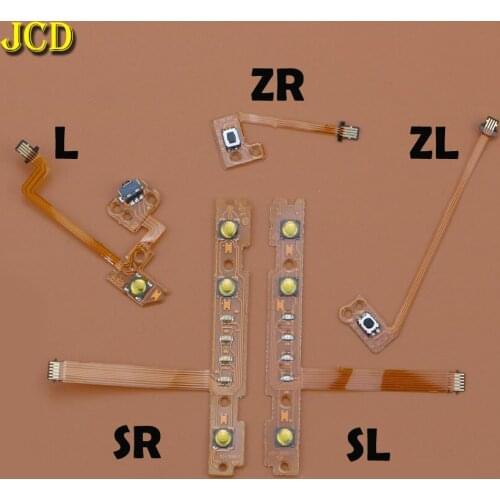 JCD Replacement ZR ZL L SL SR Button Key Ribbon Flex Cable for Nintend Switch On Off Volume Button Connector for NS Joy-Con