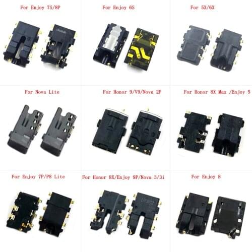 10PCS Earphone Port Connector Headphone Jack Audio Flex For Huawei Enjoy 5 7 8 6S 7S 7P 8P 9P Honor 8X 8XMax 9 V9 5X 6X Nova 3