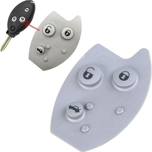 3 Buttons Replacement Rubber Pad Car Remote Key Fob Shell for Xsara C5 Key Cover
