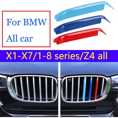 3pcs For BMW E90 F10 F11 E53 E70 E71 E84 F48 F15 F16 E87 E81 F30 F34 G20 E46 E60 E39 G30 M Performance ABS Racing Grille Clip