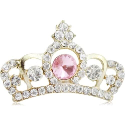 5 pieces of personalized rhinestone crown pendant metal jewelry handmade diy material package DIY alloy jewelry accessories