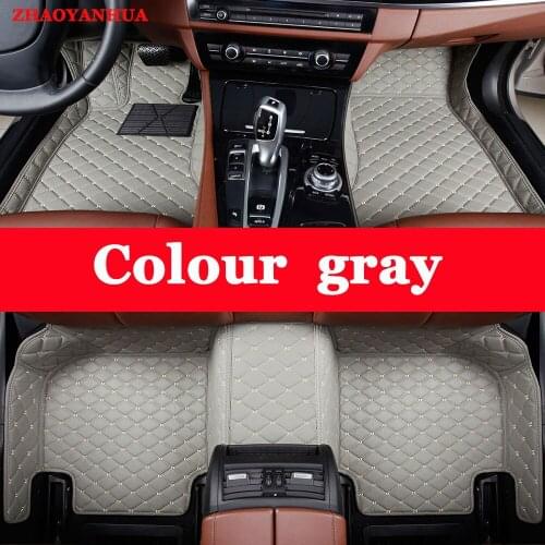 ZHAOYANHUA Custom fit car floor mats for Audi A6 C5 C6 C7 A4 B6 B7 B8 A3 A5 A7 A8 A8L Q3 Q5 Q7 carpet liners