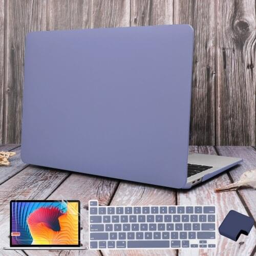For MacBook Pro 13 inch Case 2020 M1 A2338 A2289 A2251 Matte Plastic Hard Cover Keyboard Skin Charger Sleeve Screen Protector