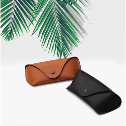 PU Leather Eyewear Cases Cover for Sunglasses Womens Eyeglasses Case Men Reading Glasses Box With Metal Buckle Eyewear Cases