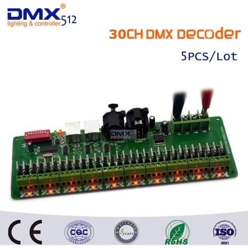 DHL Free shipping 30 channel Easy DMX LED controller;dmx decoder& driver