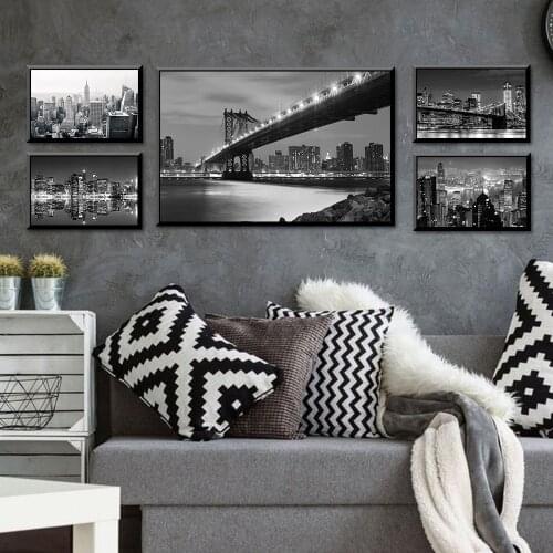 HD Printed Urban Landscape Modern Canvas Painting Poster And Print Wall Pictures For Living Room Decor Home Decor