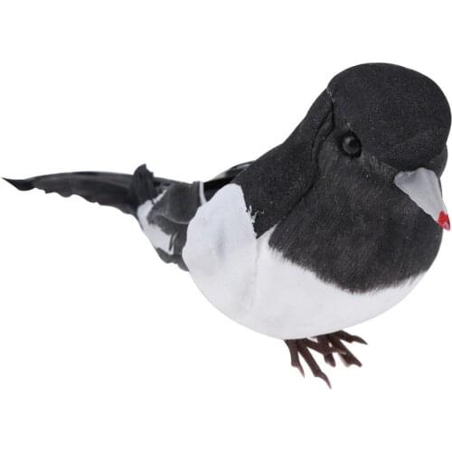 1PC Handmade Foam Feather Artificial Parrot Imitation Bird Model Figurine Foam Birds Parrot Home Garden Decoration Ornament