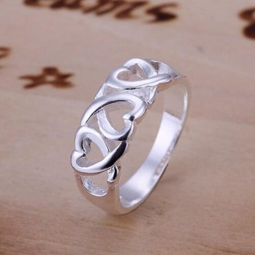 Ring Silver Plated Ring Silver Fashion Jewelry Ring Factory Prices Jewelry Free Shipping grdr LR090